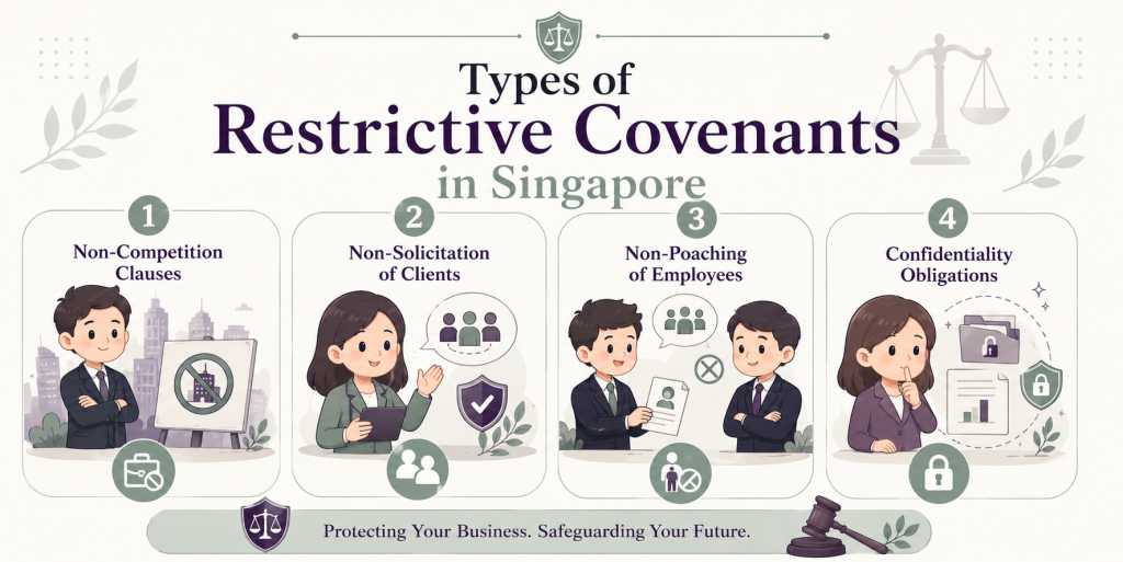 infographic about Types of Restrictive Covenants in Singapore