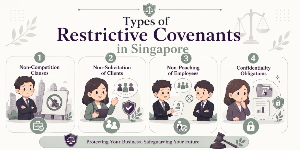 infographic about Types of Restrictive Covenants in Singapore