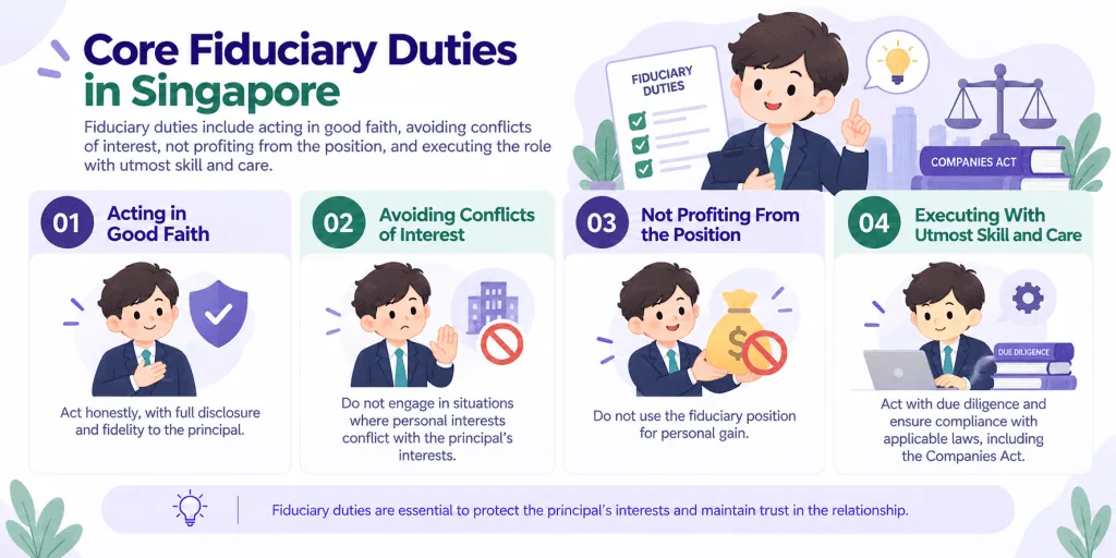 infographic article about Core Fiduciary Duties in Singapore