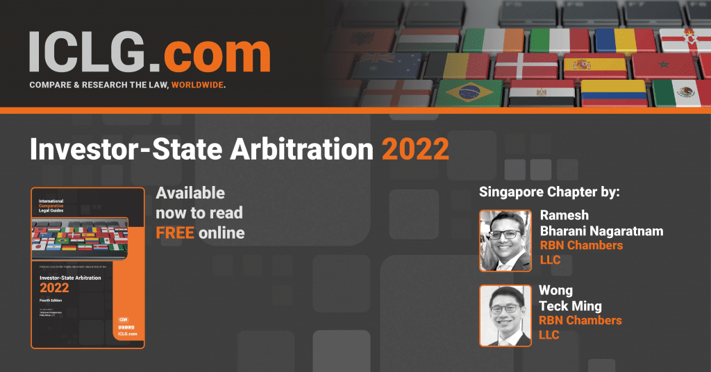 Singapore: Investor State Arbitration Laws and Regulations