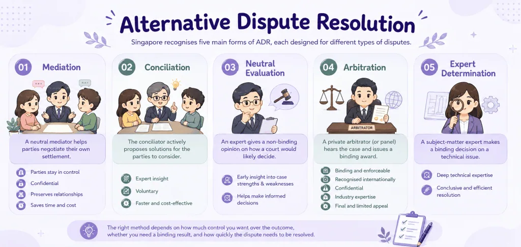 infographic article about alternative disputes resolution methods