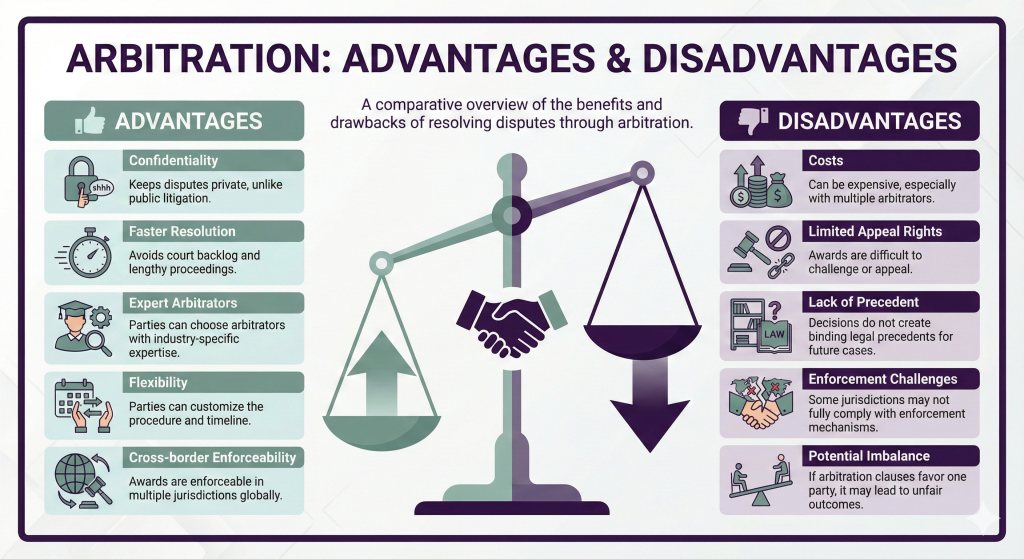 Advantages & Disadvantages of Arbitration