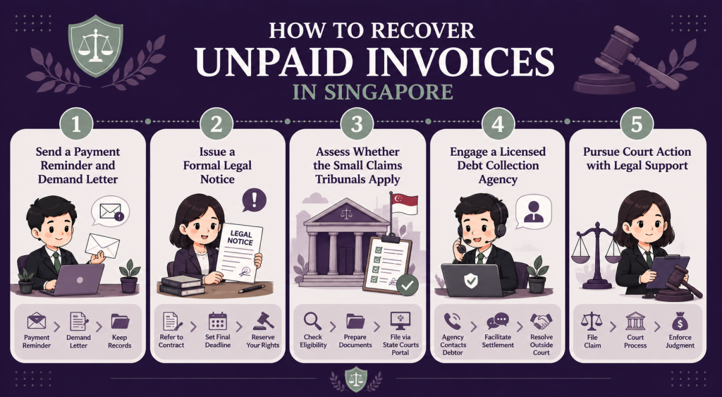 how to recover unpaid invoices in singapore