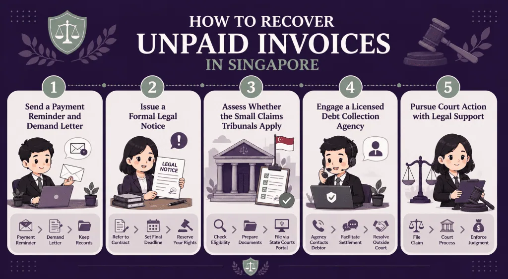 how to recover unpaid invoices in singapore